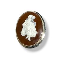 Broche Mandile 1922 Femme Cammei  in Argent Conchiglia 2MSPCM52